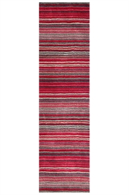 Carter Red Striped Modern Runner