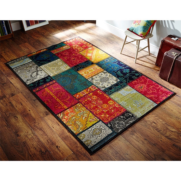  KALEIDOSCOPE 9 Z Multi Trendy Abstract Traditional Rugs