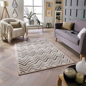 SAVANNAH CHEVRON WOOL  RUG