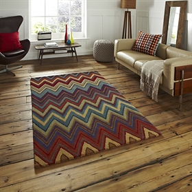 Aztec AZ 01 Multi Wool Herringbone Rugs 