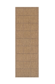 CHECK FLATWEAVE NATURAL RUNNER