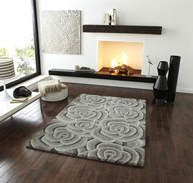 Valentine VL 10 Light Grey  Wool Rugs