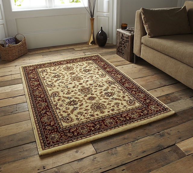 Heritage 993 Ivory/Red Traditional Rug