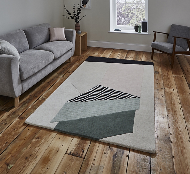 Michelle Collins MC14 Abstract Wool Modern Rug 