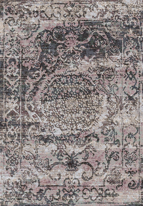 GALLERIA 063-0414/3616 Brown Floral Abstract RUG