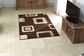 Diamond 2751 Brown Abstract Modern Rug