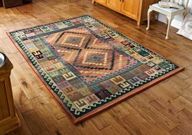  GABBEH 51 C Multi Geometric Modern Rug 