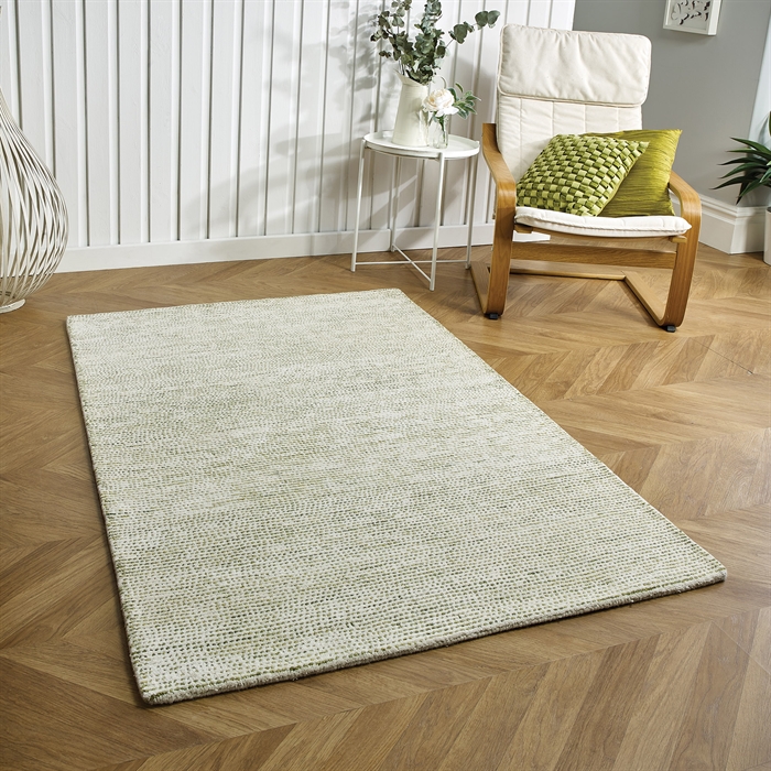 Milano Green - Contemporary 100% Wool Indian Rug