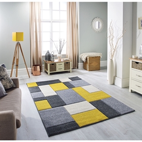 Portland 8425 I Yellow Modern Rug