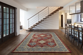 DA VINCI 0163-1454 Red Floral Traditional RUG 