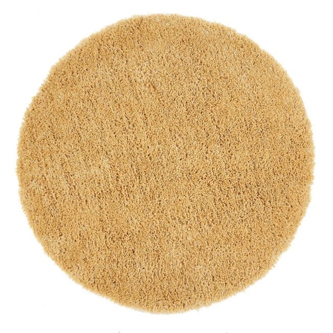 Luxurious Chicago Latte Circle Shaggy Rugs