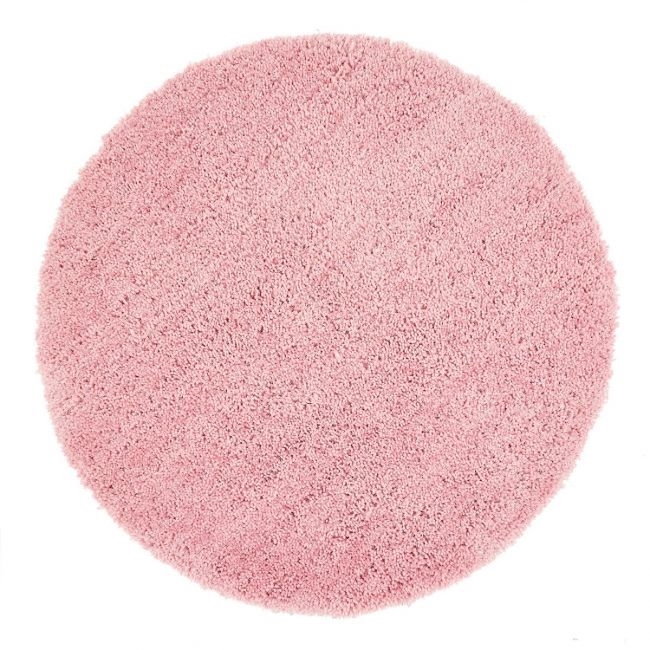Luxurious Chicago Pink Circle Shaggy Rugs