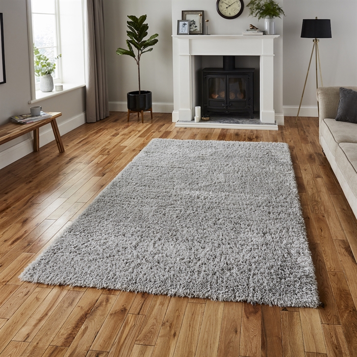 Repreve Recycled Shaggy Grey Rug
