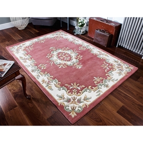 Royal Rose Traditional 100% Wool Indian Rug