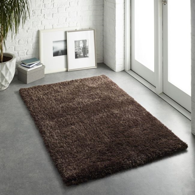 Luxurious Chicago Chocolate Shaggy Rugs