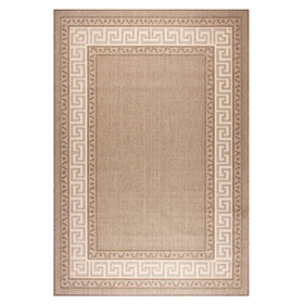 Greek key flatweave anti slip Brown Rugs